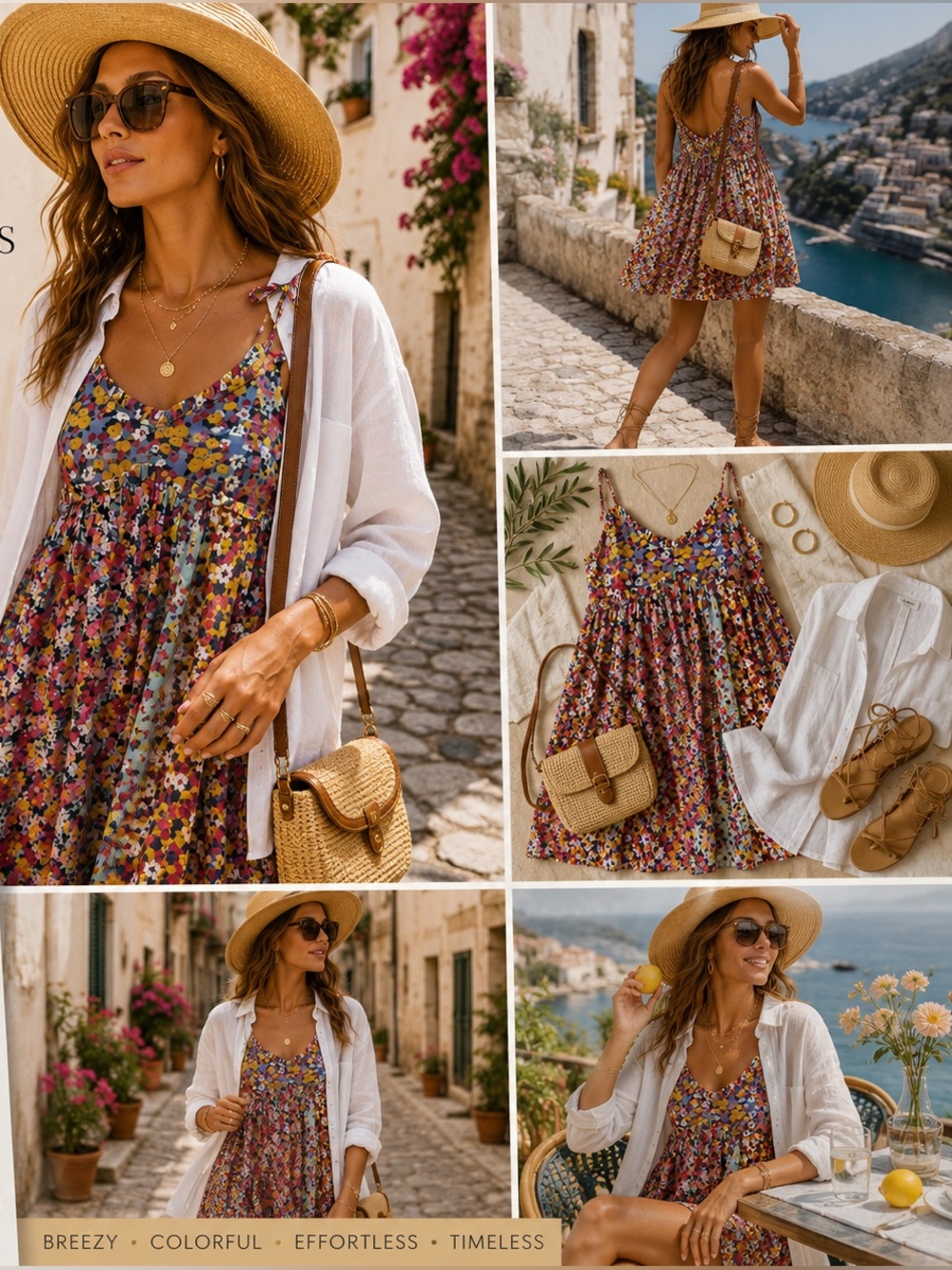 Patrons of Peace Malibu Dress M Floral Babydoll Mini Dress Western Boho C1 - Picture 3 of 15